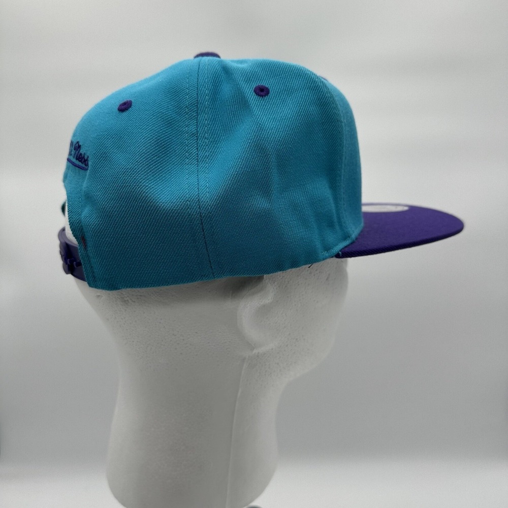Mitchell & Ness HWC NBA Charlotte Hornets Cap 20977355 Snapback Hat BH780Y OSFM - Picture 11 of 15